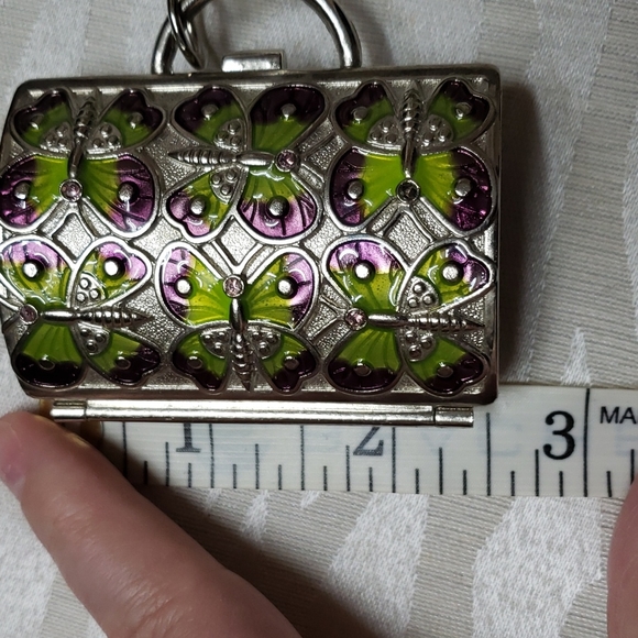 🌷🌷Judith Leiber Purse Box, Green Purple ButterflyNeiman Marcus🌷🌷 - Picture 7 of 10